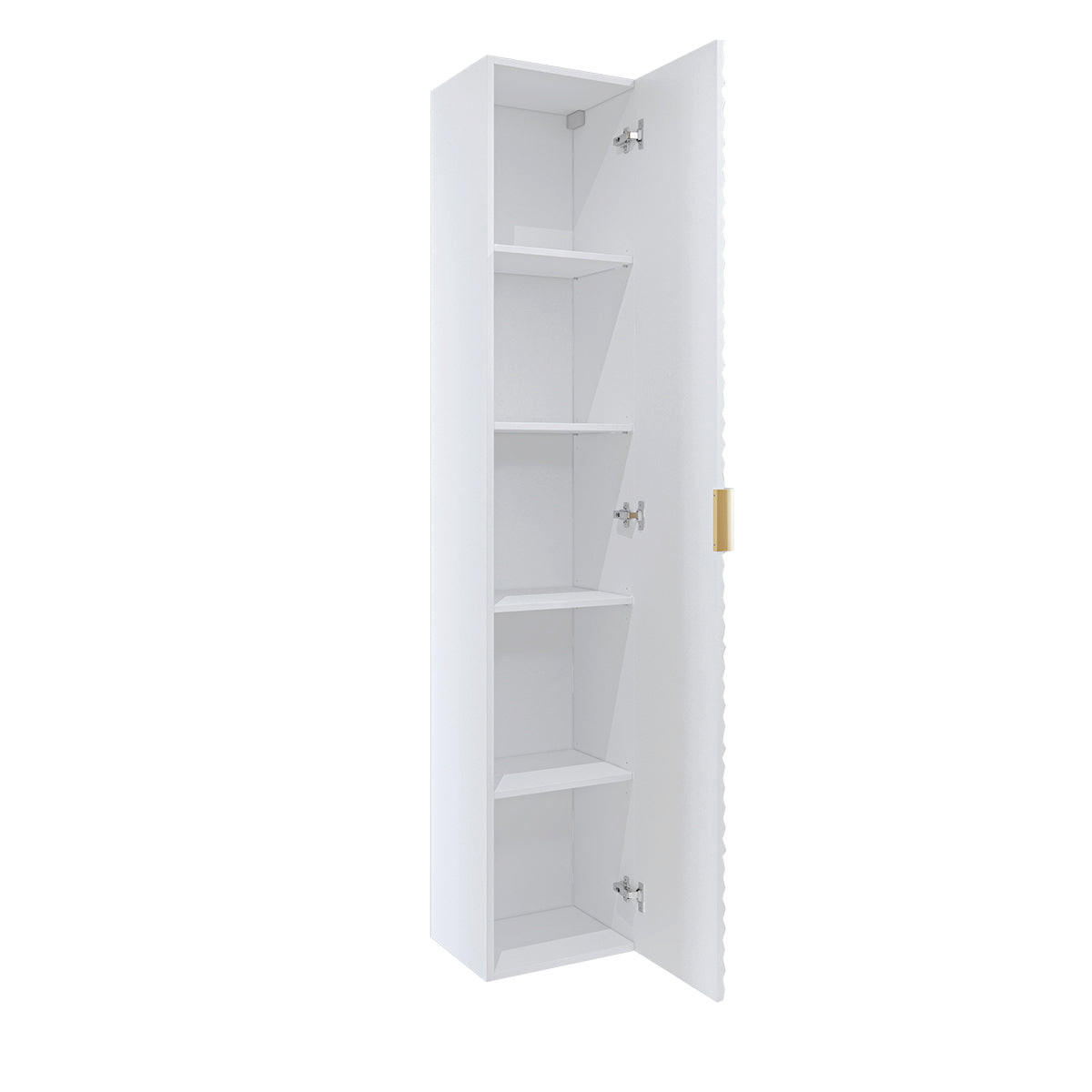 HÄNGESÄULE Cléa Weiß - Weiß, Holzwerkstoff (34.6/186/34.7cm) - Petits-meubles