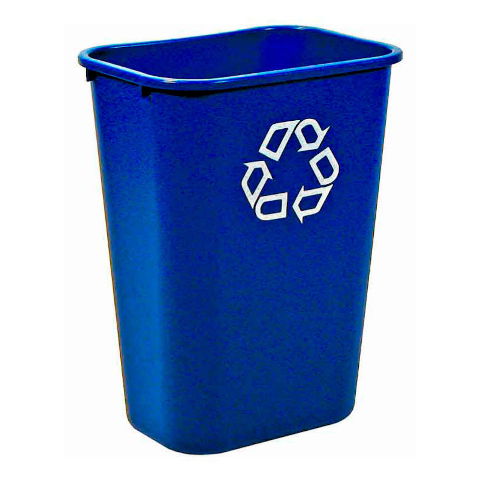MÜLLEIMER Rechteckiger 39 Liter 50,5x27,9x38,7 cm Polyethylen Blau - Blau, Metall (27.9/50.5/38.7cm) - PROREGAL