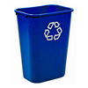 MÜLLEIMER Rechteckiger 39 Liter 50,5x27,9x38,7 cm Polyethylen Blau - Blau, Metall (27.9/50.5/38.7cm) - PROREGAL