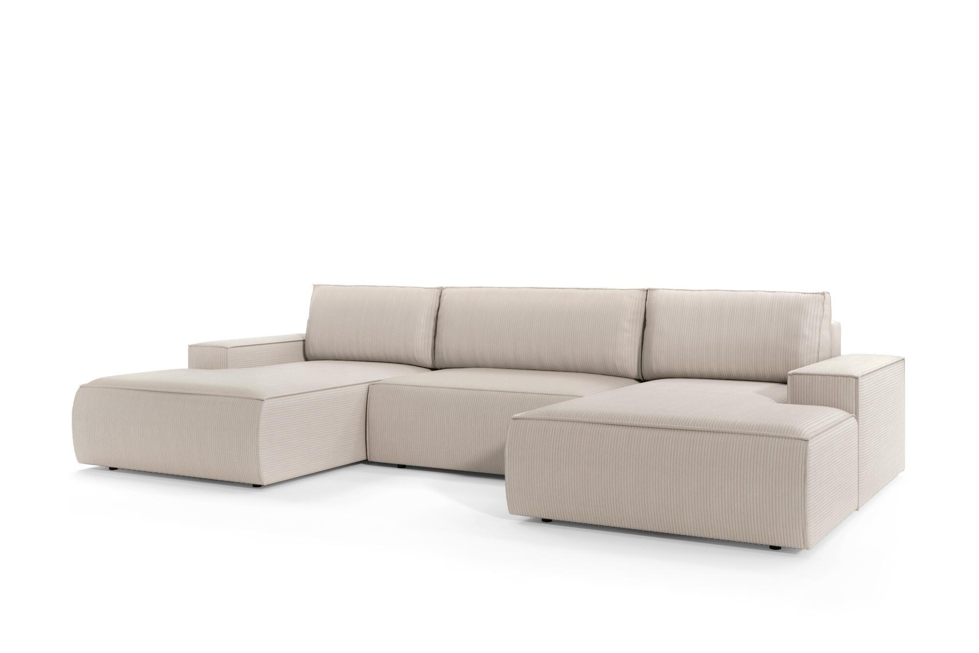ECKSOFA FIORD Beige 358x167x85 cm - Beige, Textil (358/167cm) - FURNLUX