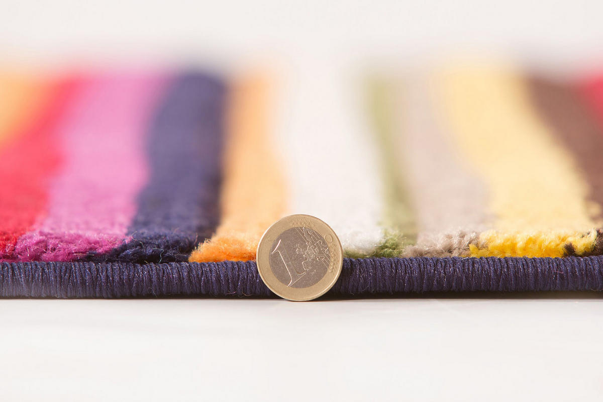 TEPPICH Streifen-Bunt, pflegeleicht MEON JAY, Multi 120x170 cm - Multicolor, Textil (120/170cm) - KADIMA DESIGN