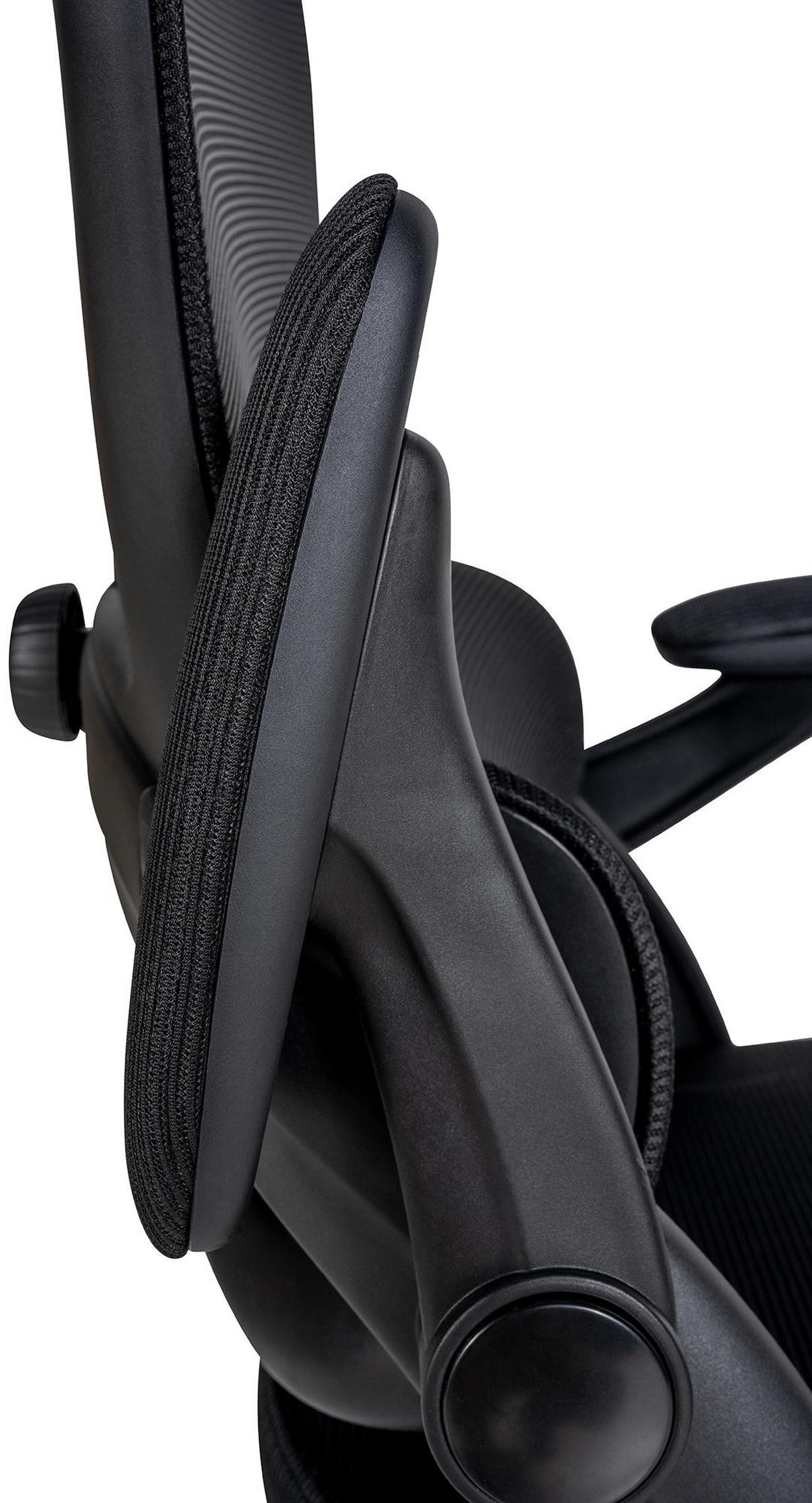 DREHSTUHL Microfaser Schwarz - Schwarz, Kunststoff/Textil (60.5/101/61.5cm) - CLP