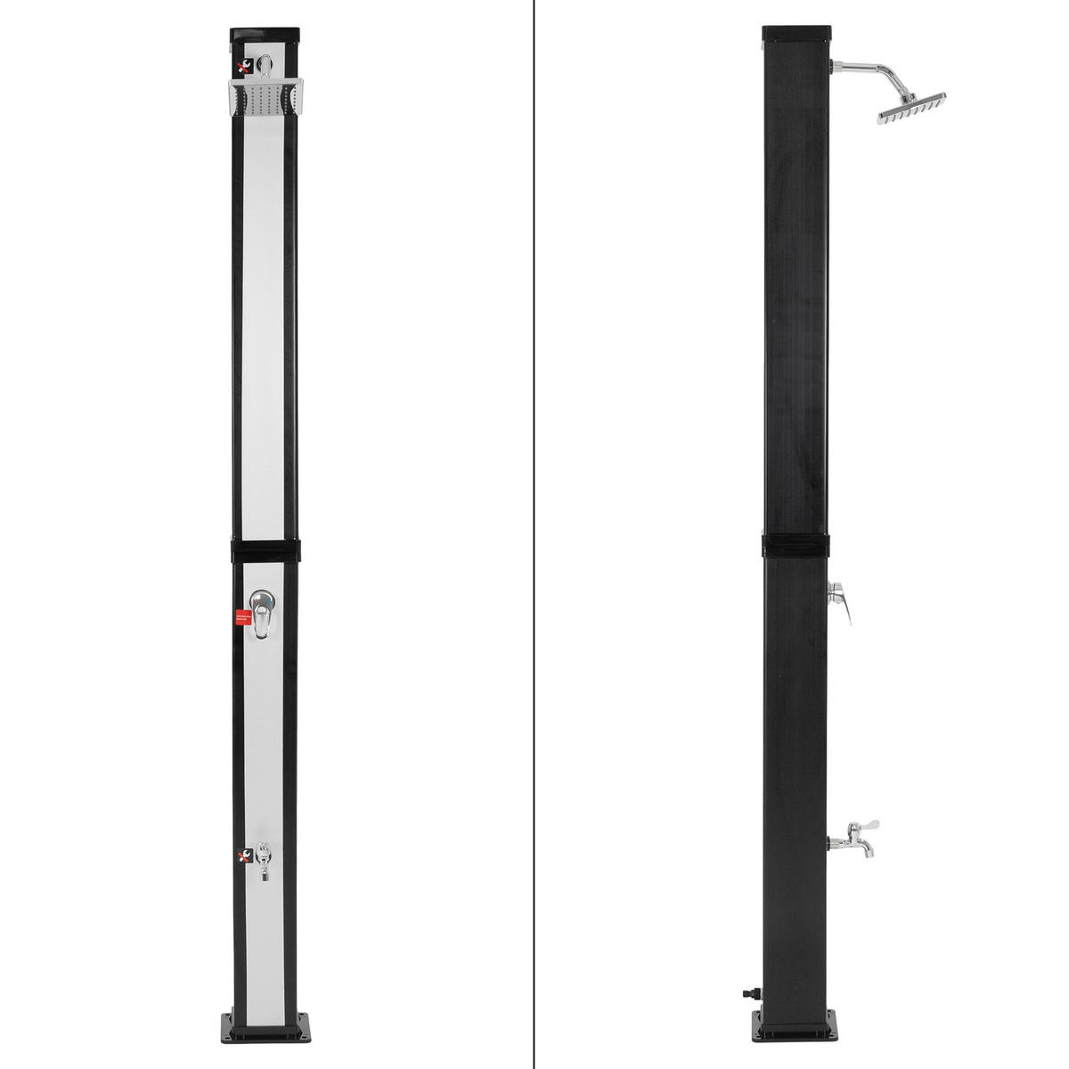 SOLARDUSCHE - Silberfarben, Kunststoff (20/217/50cm) - ML-DESIGN