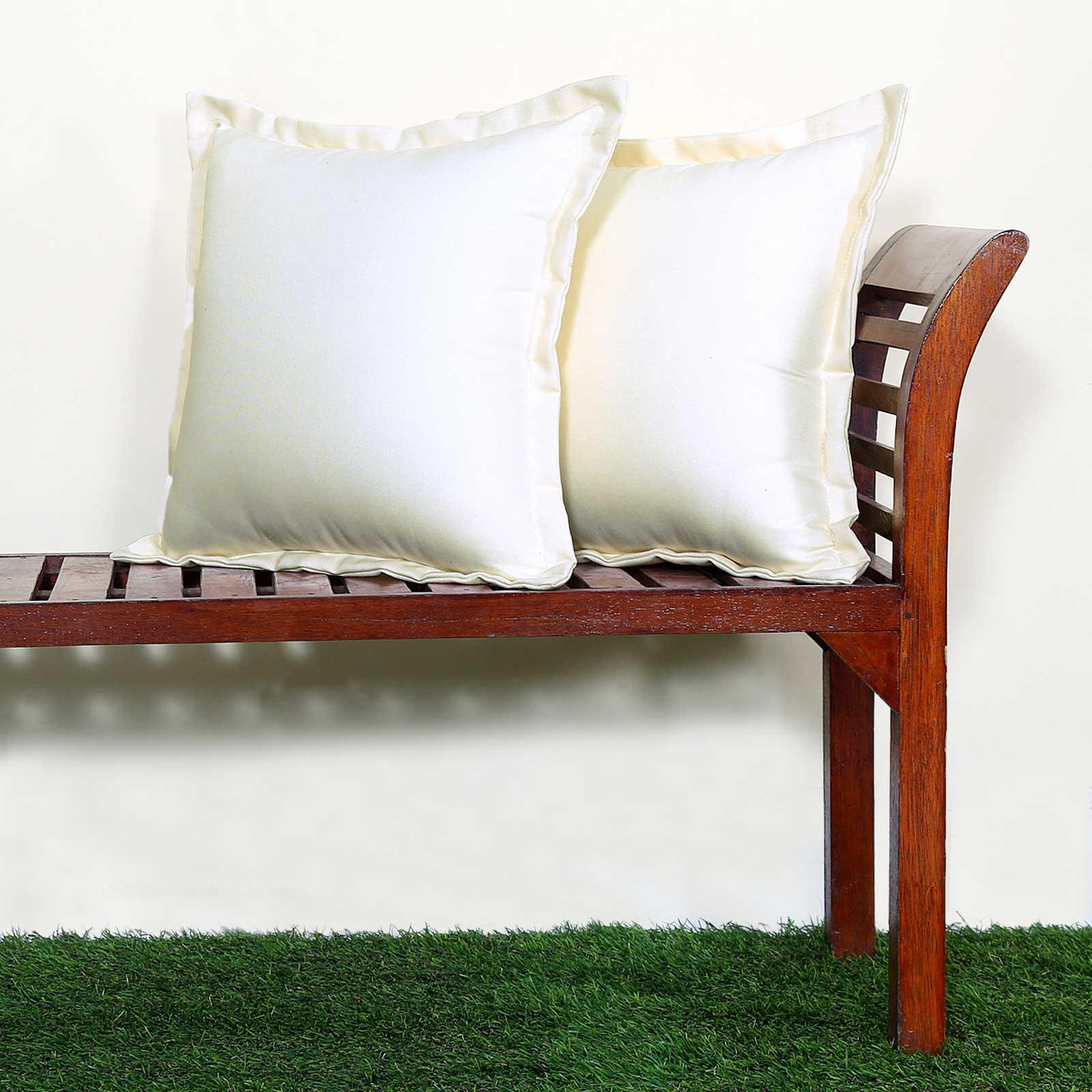 OUTDOOR-KISSEN 2er-Set natur 45/45 cm - Naturfarben, Textil (45/45cm) - Homescapes