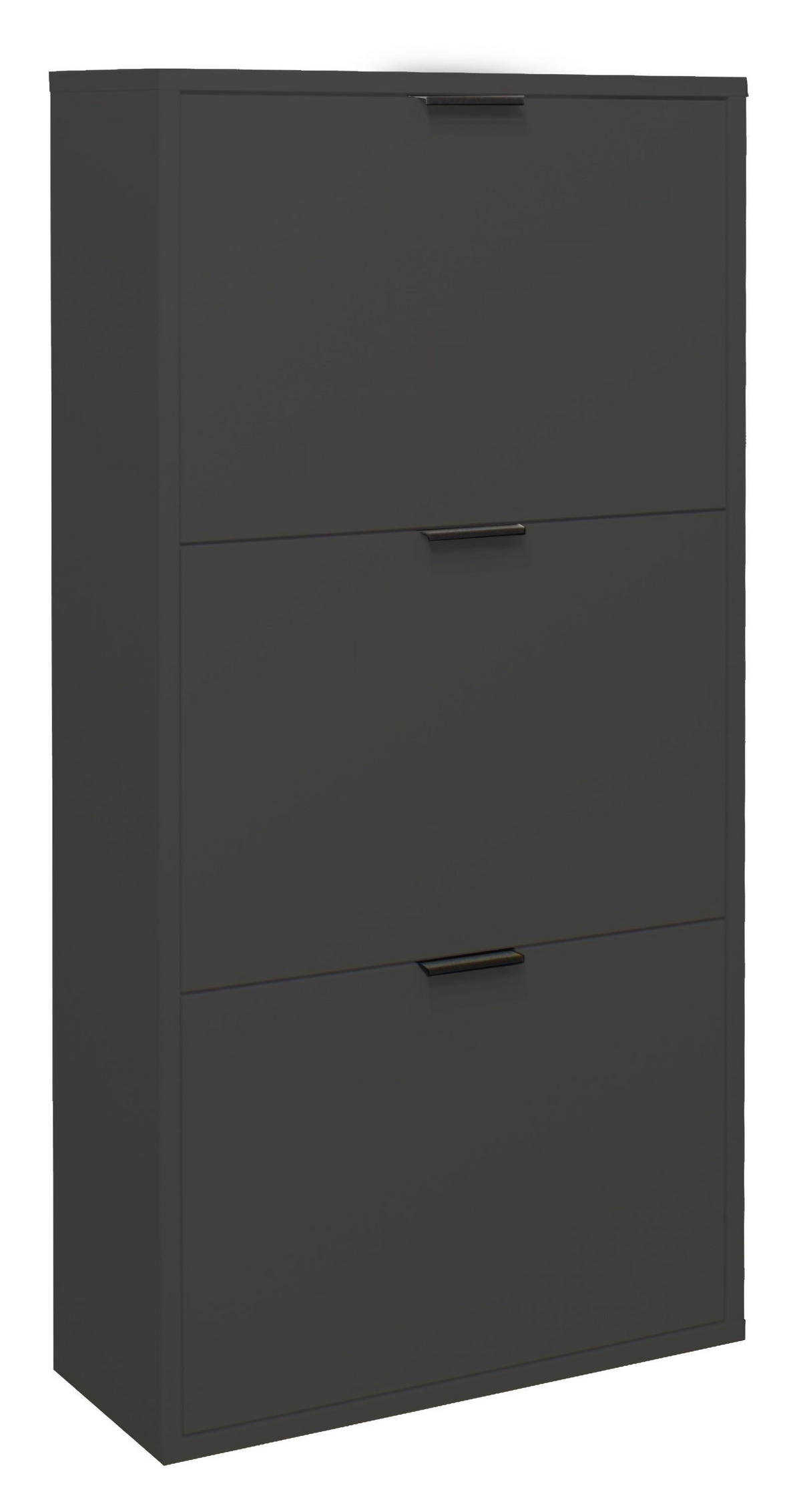 GARDEROBE Erna 5-tlg 166x32x187 Anthrazit matt Lack - Grau, Holzwerkstoff (166/187/32cm) - 58aufmkessel