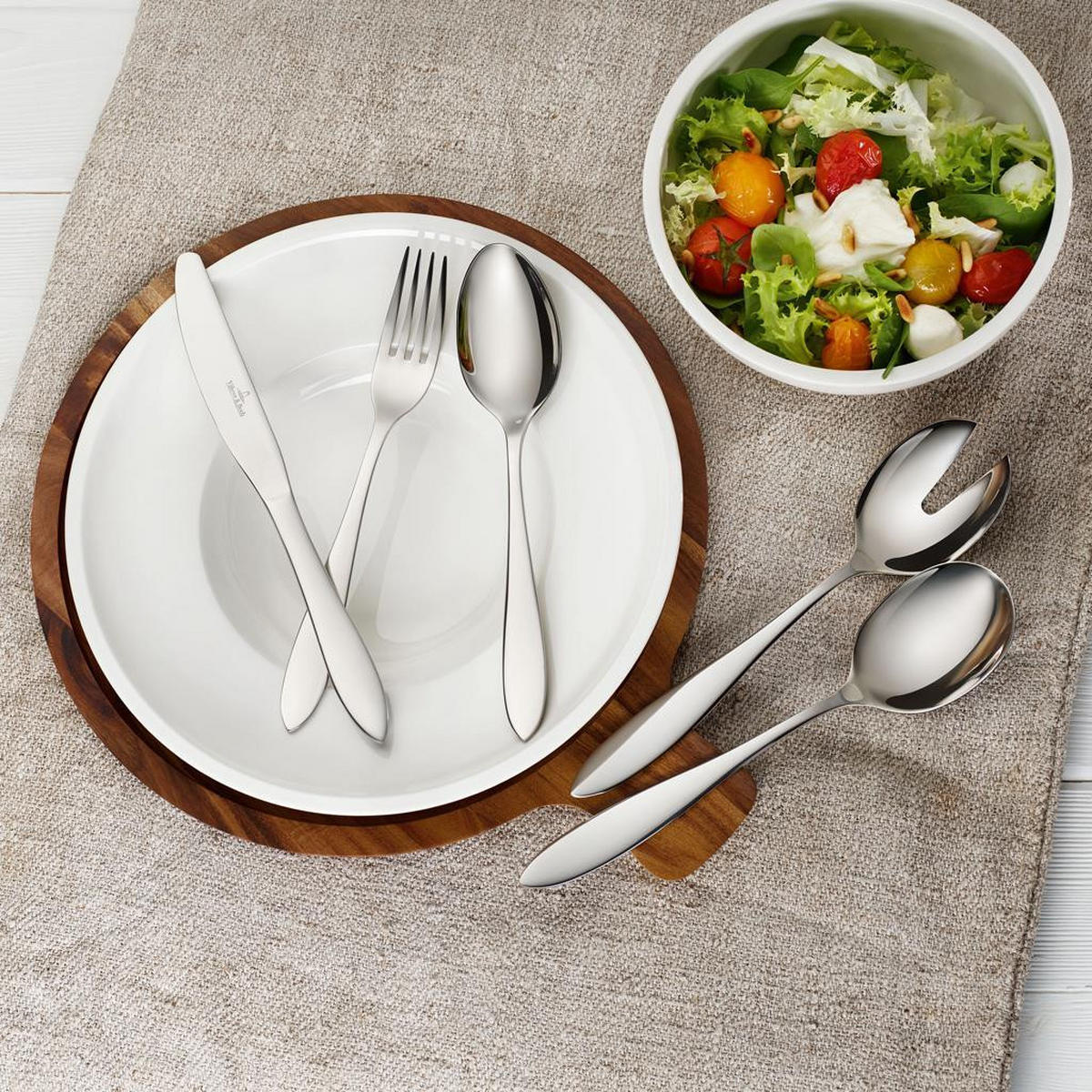 TAFELBESTECK Arthur silber 68-tlg. - Silberfarben, Metall - Villeroy & Boch
