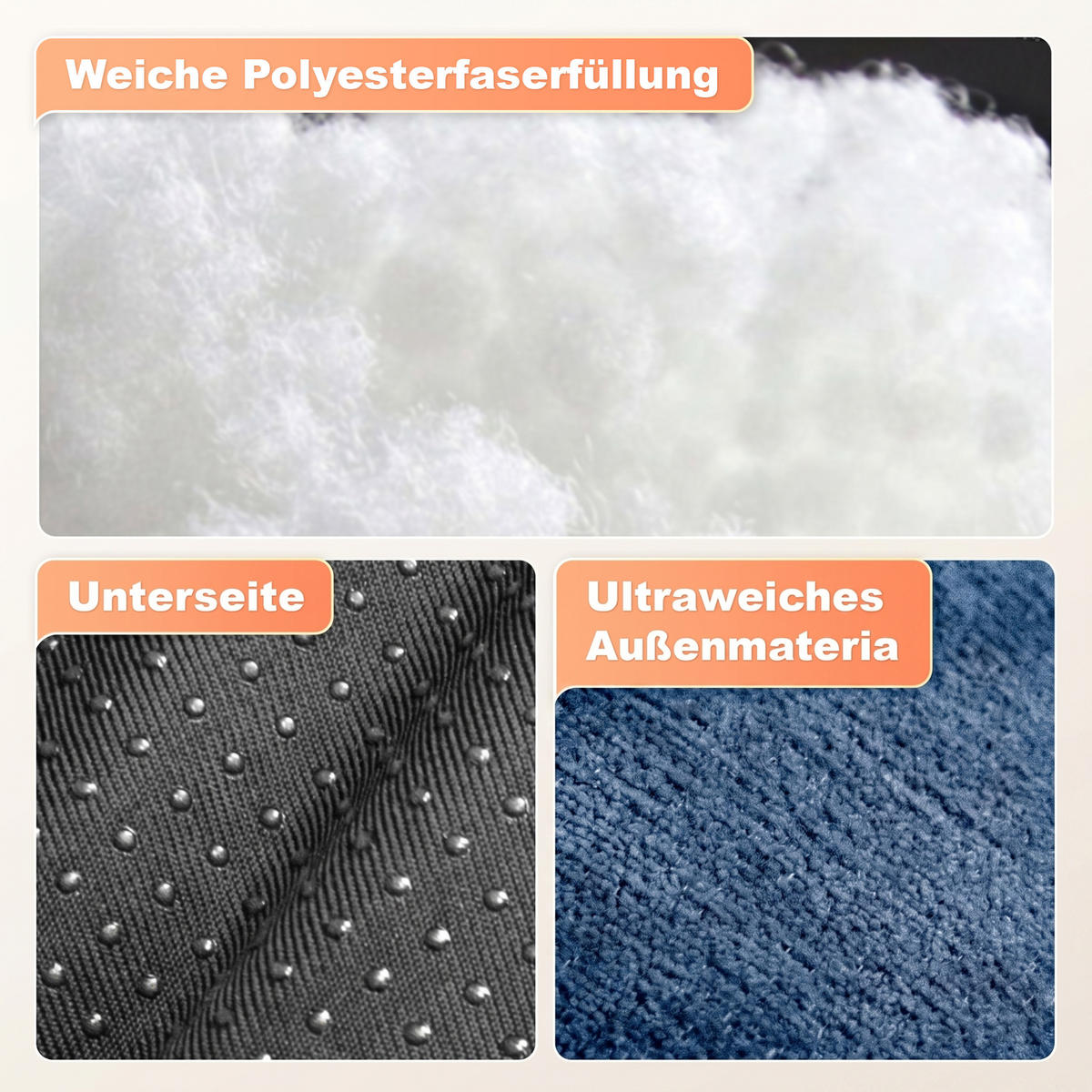 EINZELSOFA 4361 - Blau, Textil (90/38/92cm) - Vercart