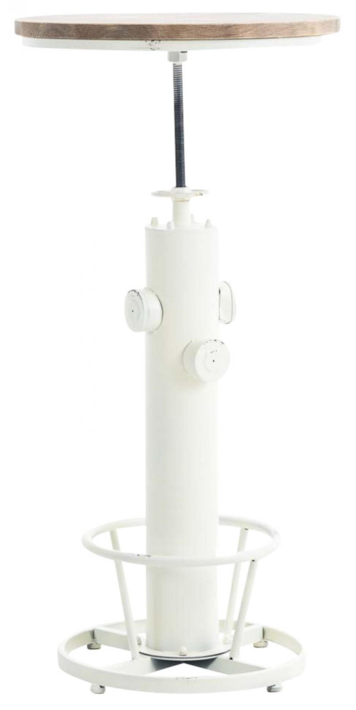 STEHTISCH 2er Set Metall antik weiß - Weiß, Metall (54/54/91cm) - CLP
