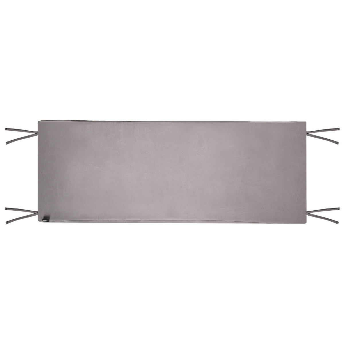 ZAHRADNÍ LAVICE s podložkou 120 cm s úložným prostorem Akáciové dřevo Šedá Sovana - tmavě šedá/hnědá, dřevo (120/91/60cm) - Beliani