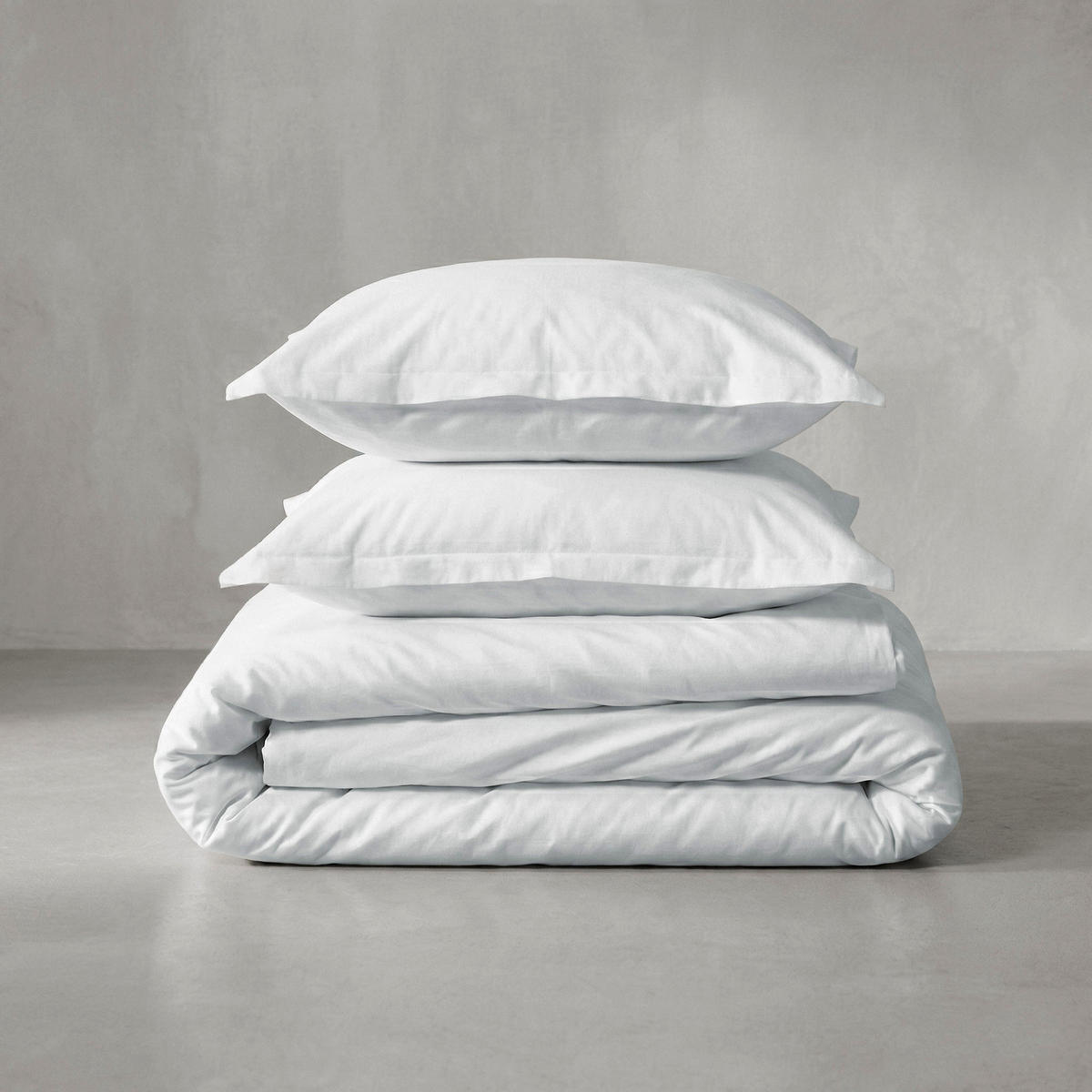 BETTBEZUG Basic percal Weiss 200x200 cm (Komfortgrösse) - Weiß, Textil (200/200cm) - Happy Friday