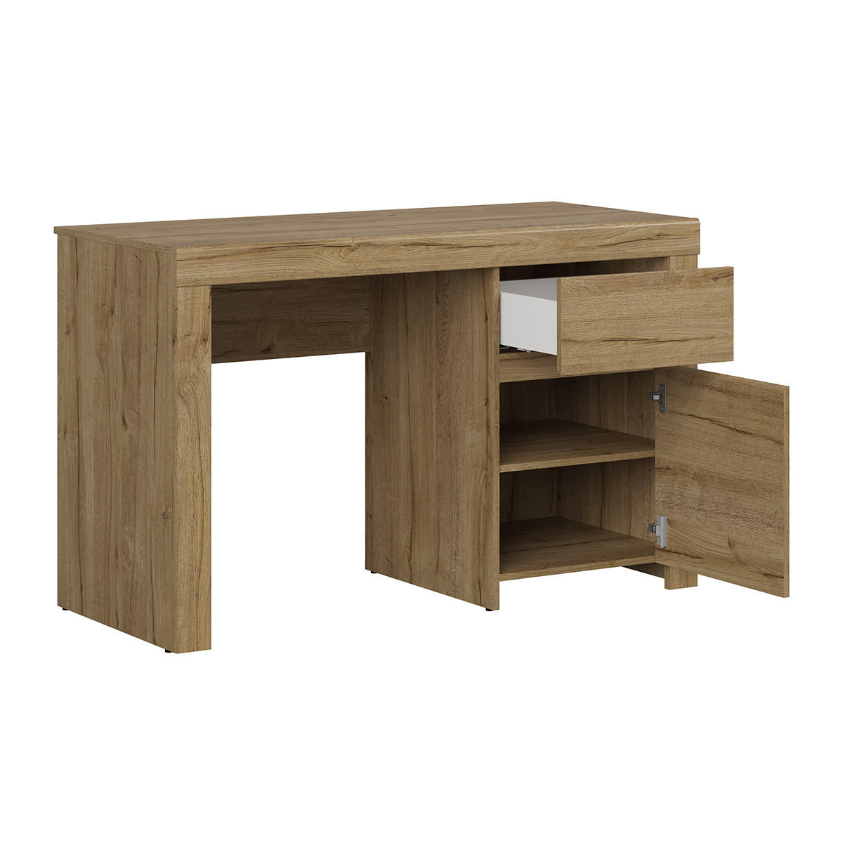 SCHREIBTISCH Hella Holz - Braun, Holzwerkstoff (57/130/81cm) - Petits-meubles