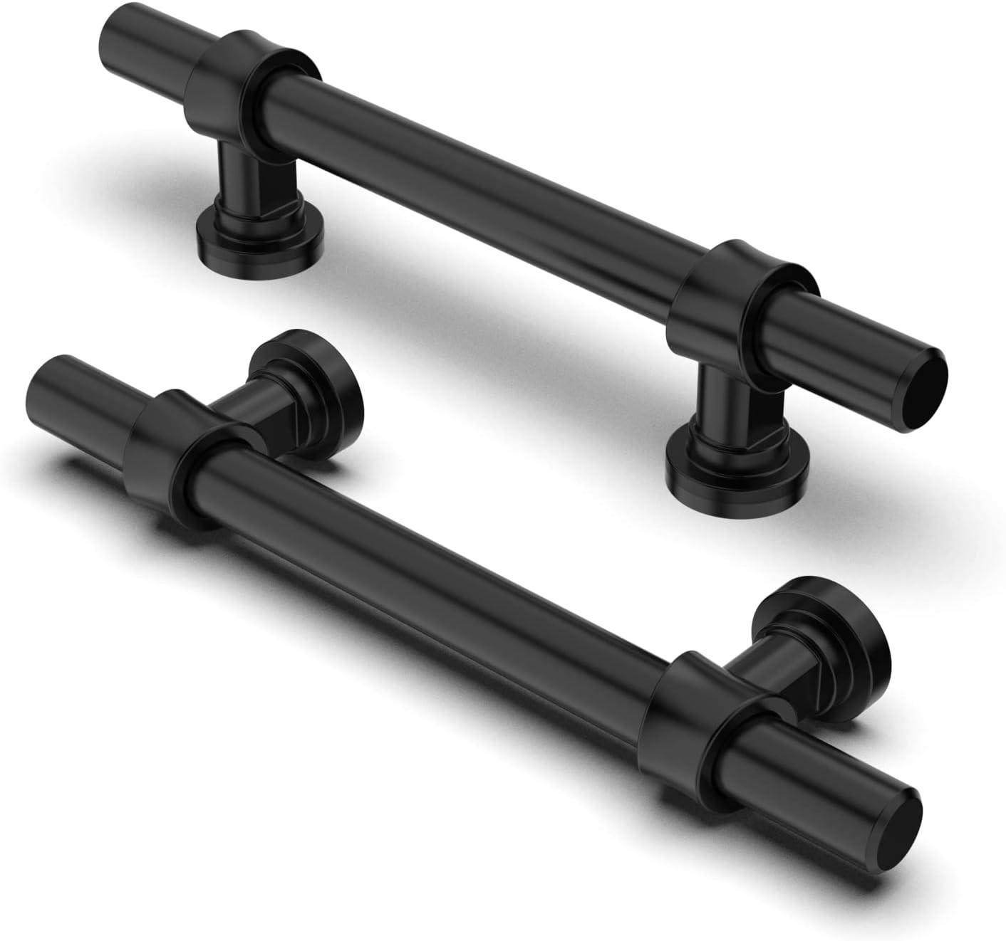 MÖBELGRIFF Schwarz Matt 10er-Set 96 mm - Schwarz, Metall (1.2/3.6/15.6cm)