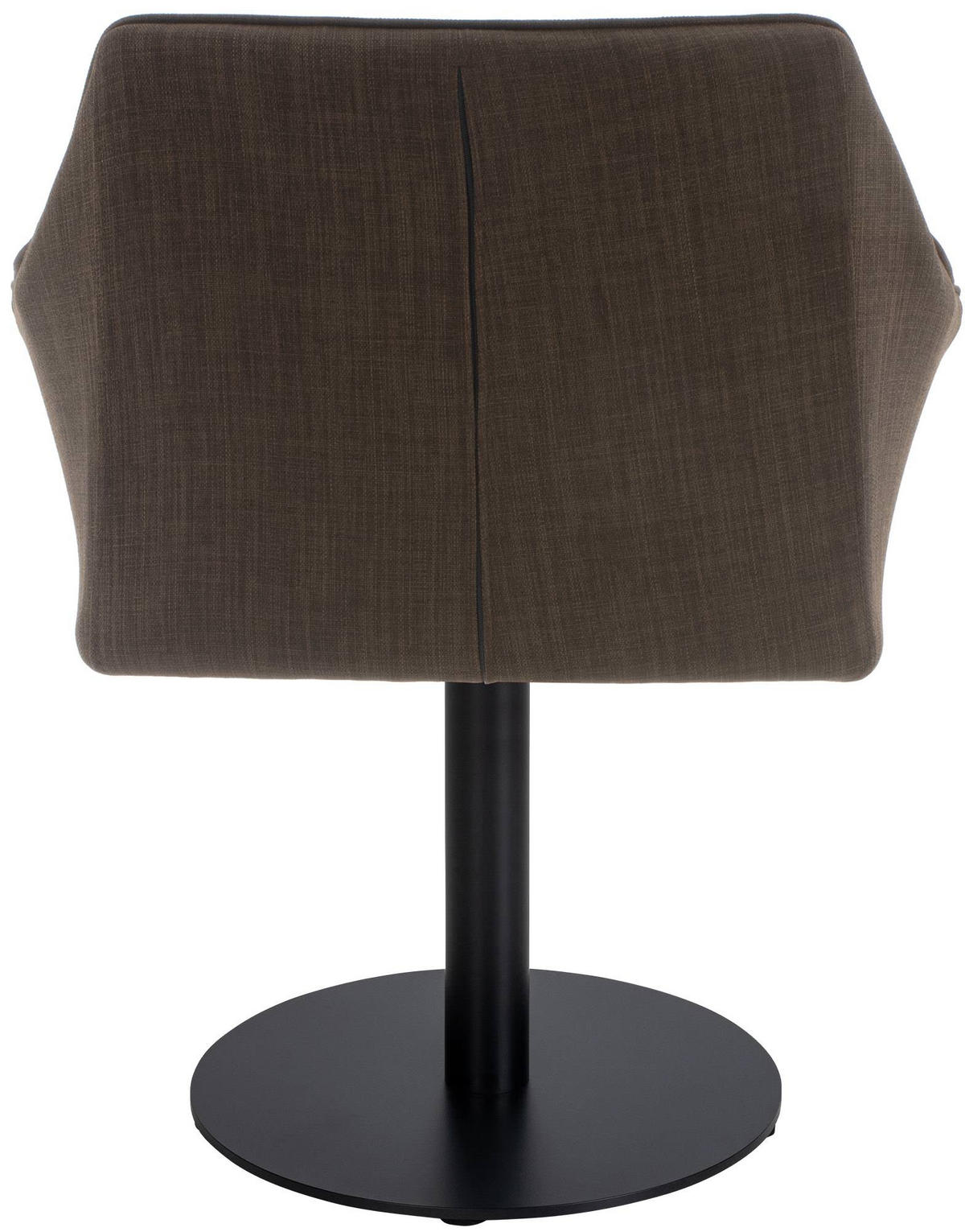 SESSEL Stoff braun - Schwarz/Braun, Textil/Metall (64/75/48cm) - CLP