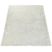 HOCHFLORTEPPICH 80/300 cm Glamour 300 - Weiß, Textil (80/300cm) - Paco Home