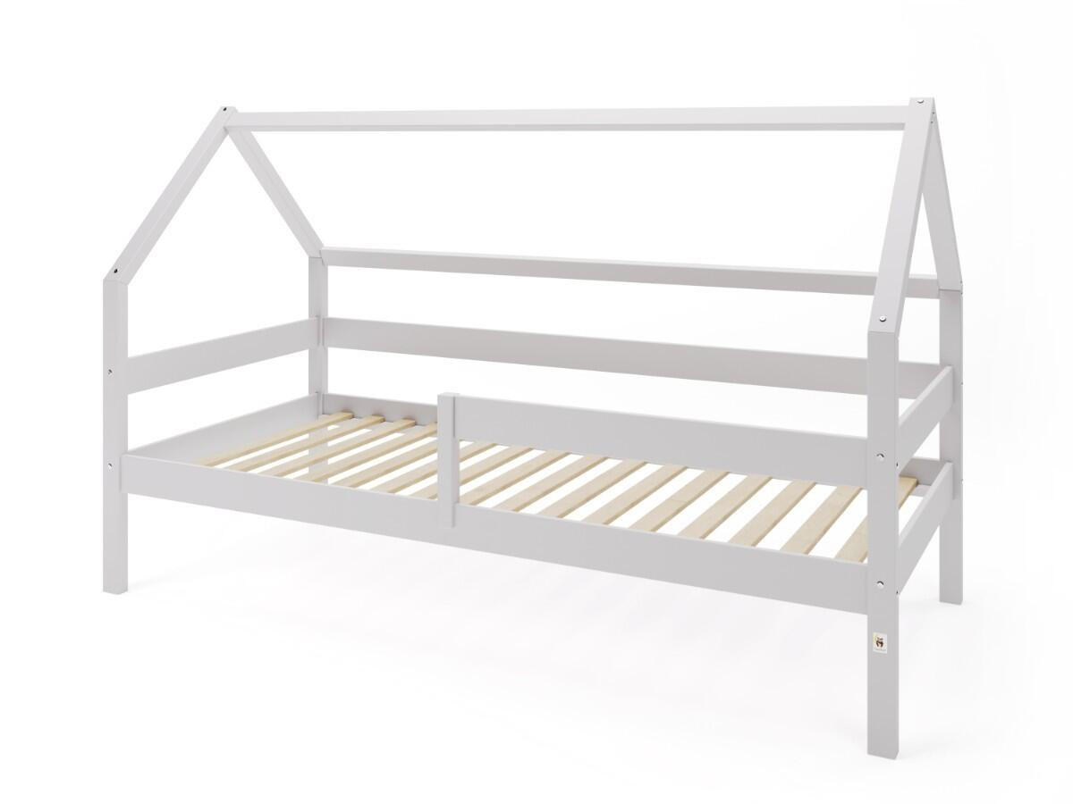 HAUSBETT SOLE Hellgrau 97x211x134 cm - Hellgrau, Holz - FURNLUX