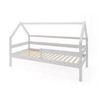 HAUSBETT SOLE Hellgrau 97x211x134 cm - Hellgrau, Holz - FURNLUX