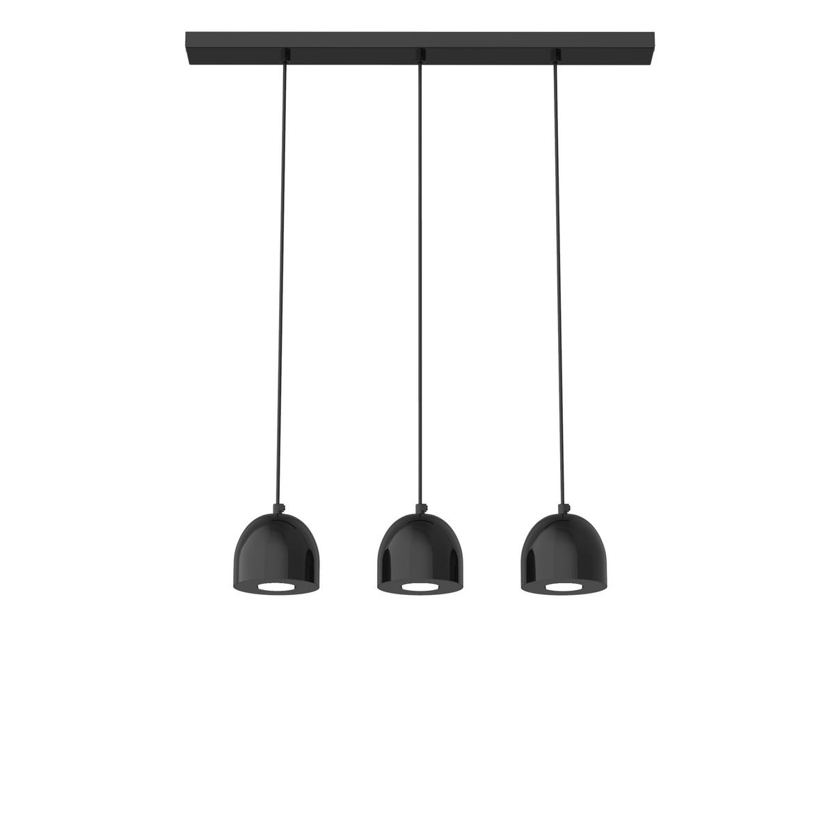 HÄNGELEUCHTE - Schwarz Hochglanz, Metall (6.5/69/120cm) - Lumicom