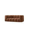 COUCH Sofa, Zweisitzer-Sofa Grand Modular Stoff Salvador Braun - Braun, Holz (197/70/91cm) - Kaiser Möbel