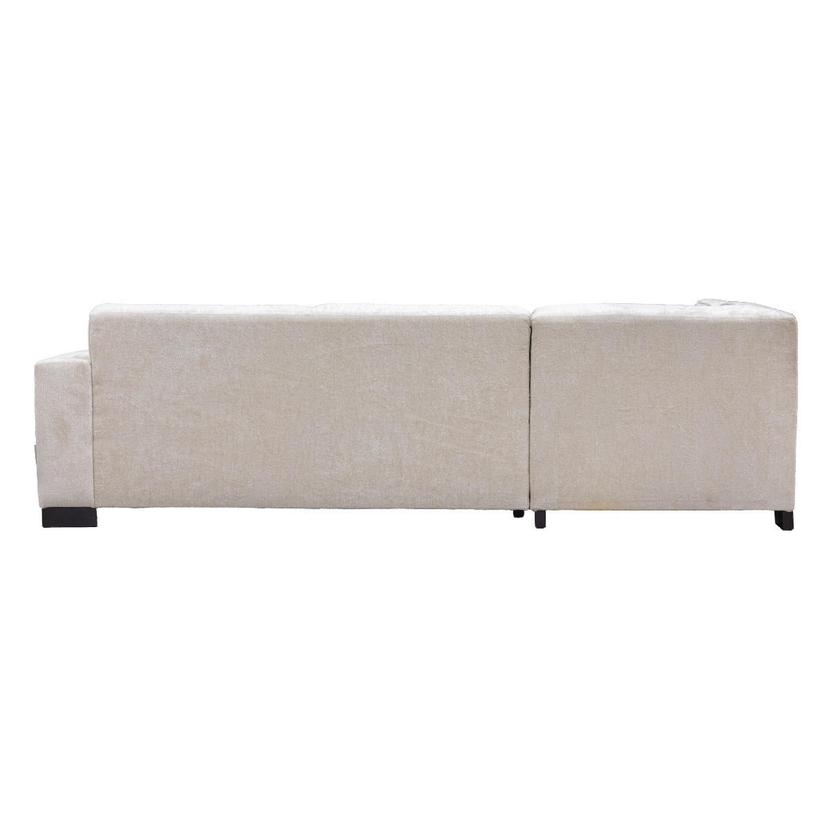 3,5-SITZER-ECKSOFA mit Ecke auf der linken Seite aus Stoff, beige - Beige, Holz (274/205cm) - Giga Meubel