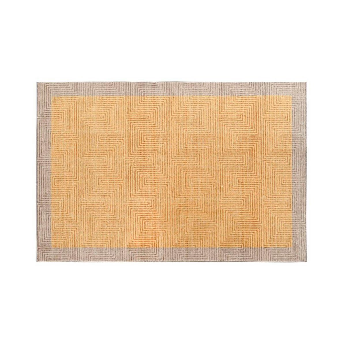 TEPPICH Gelb Hellbraun (120 x 180 x 0,7 cm) - Multicolor, Kunststoff (120/180cm) - DKD Home Decor