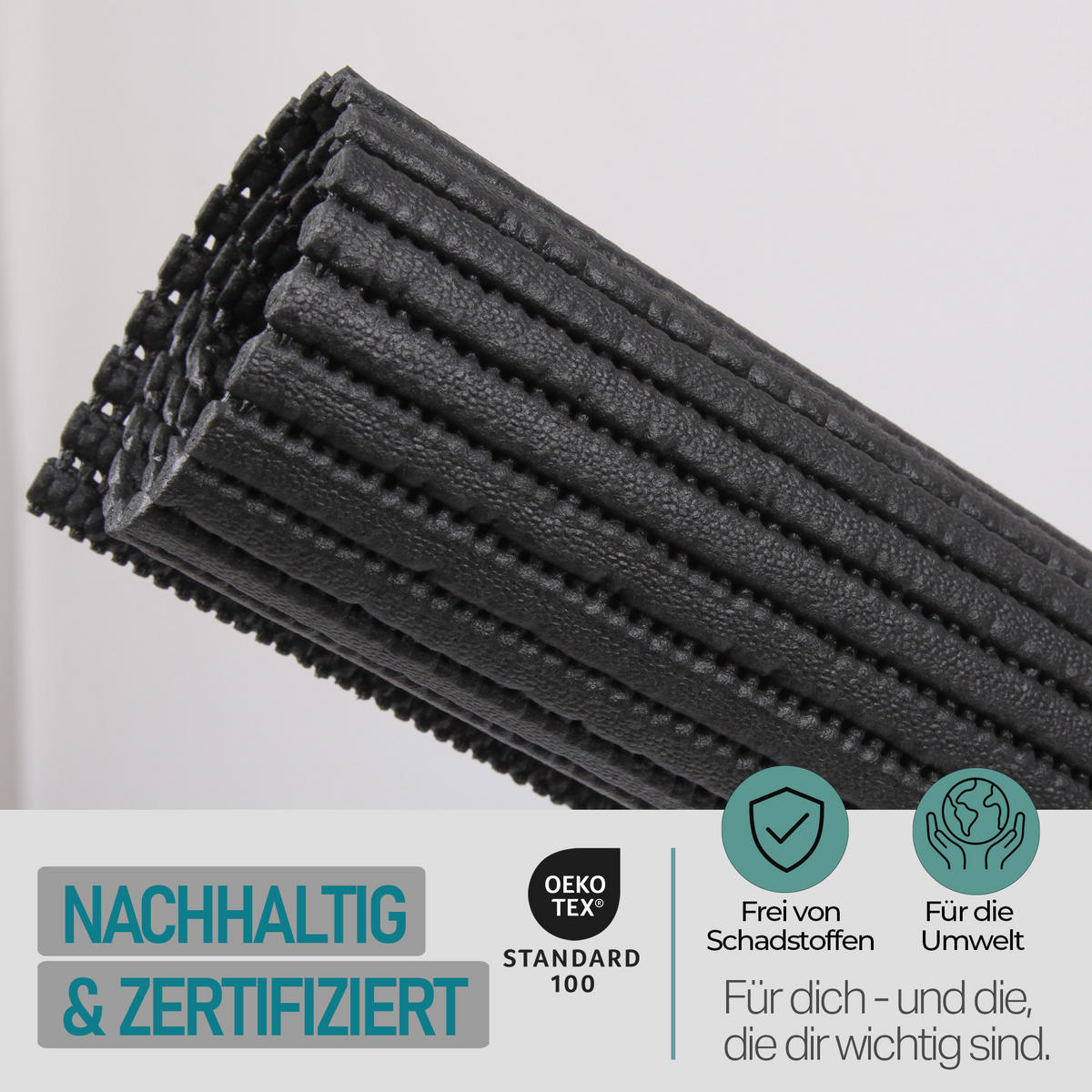 WASCHMASCHINENAUFLAGE 60x60 cm Schwarz - Schwarz, Kunststoff (60/60cm) - Bestlivings
