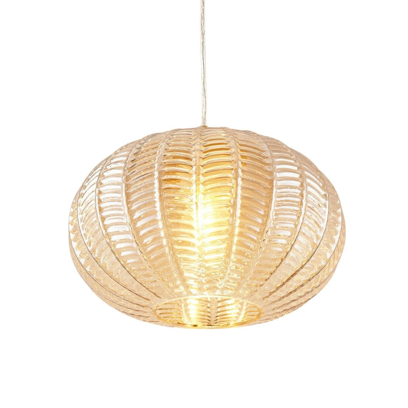HÄNGELEUCHTE Melizzo, Gold / Messing, 16cm - Goldfarben, Glas (16/26/16cm) - KOSILUM