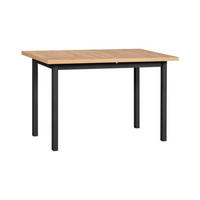 TISCH Max X Artisan Eiche, Klapptisch mit Schwarz Beine - Schwarz/Eiche Artisan, Holz/Holzwerkstoff (120/70/76cm) - Bettso