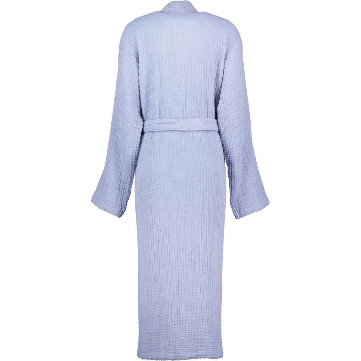 BADEMÄNTEL DAMEN KIMONO MUSSELIN 838 PASTELLBLAU - 10 - Blau, Textil (L/XLnull) - Cawoe