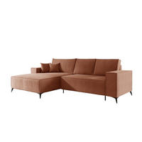 ECKSOFA Fiore - Altrosa, Holzwerkstoff/Textil (294/185cm) - Fun Möbel