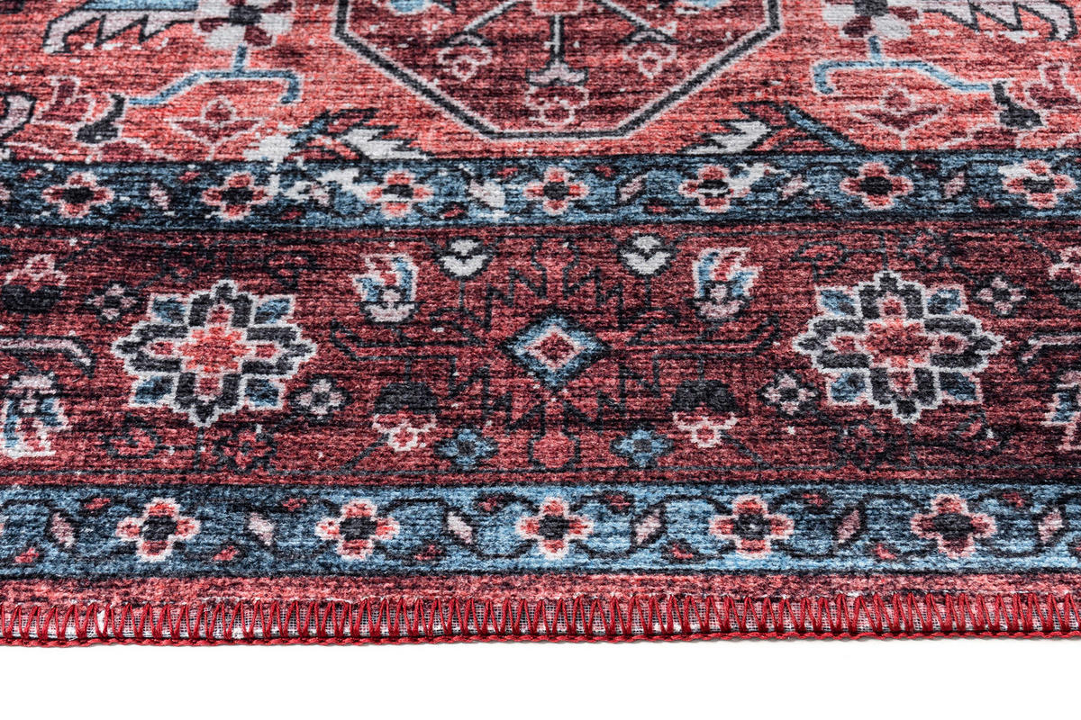 TEPPICH DUBAI bordeaux orientalisch 90/150 cm - Bordeaux, Textil (90/150cm) - Tapiso