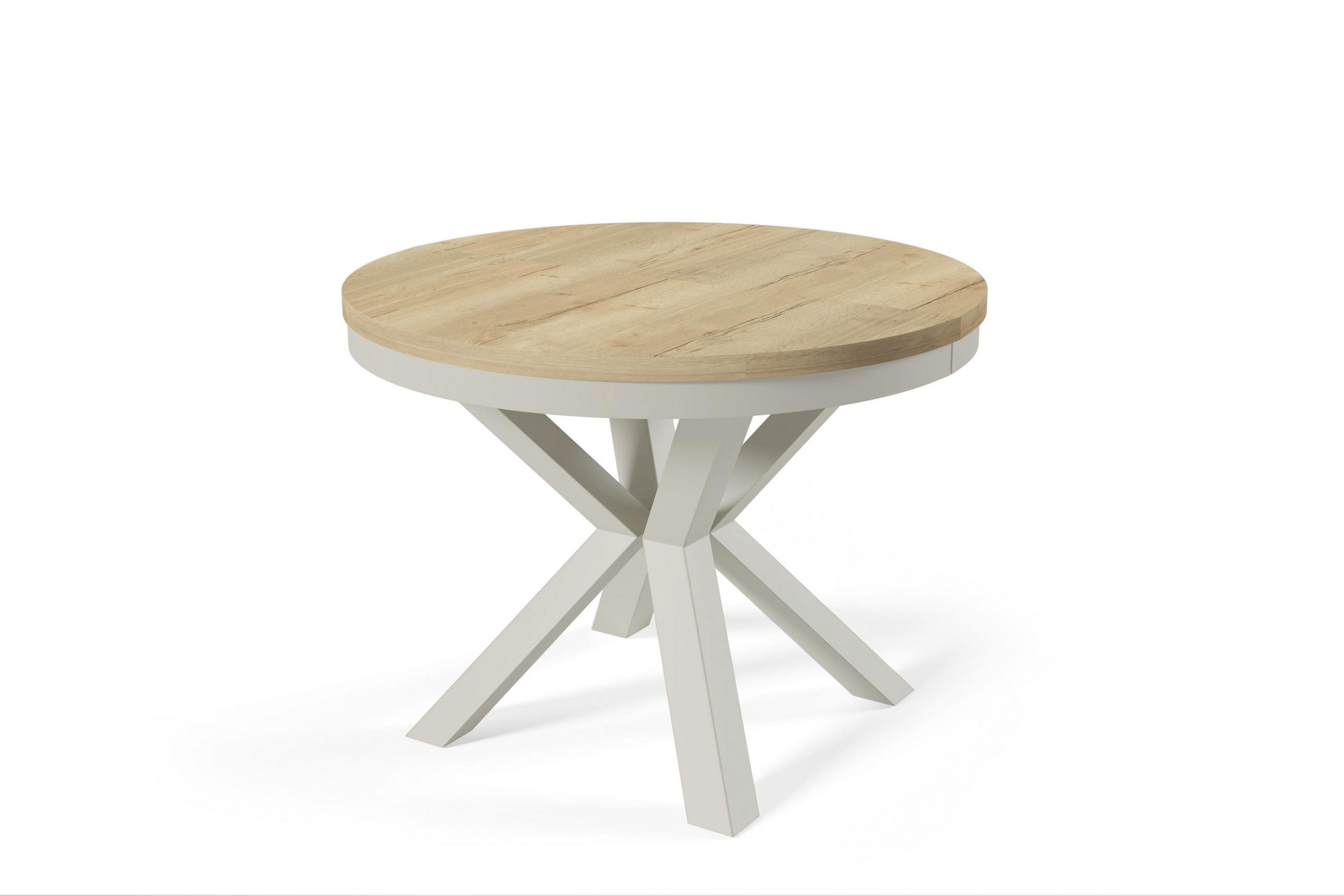 ESSTISCHE NORVIX - Hellbraun/Kaschmir, Holzwerkstoff (120/120/76cm) - Meblini
