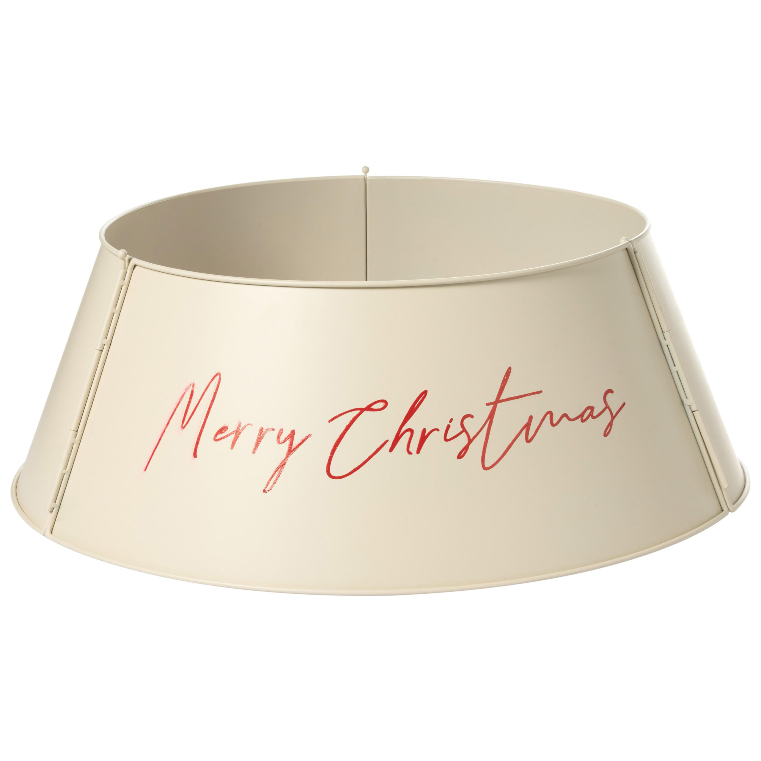 WEIHNACHTSBAUMKRAGEN 25 cm Beige Imatra - Beige, Metall (25cm) - Beliani