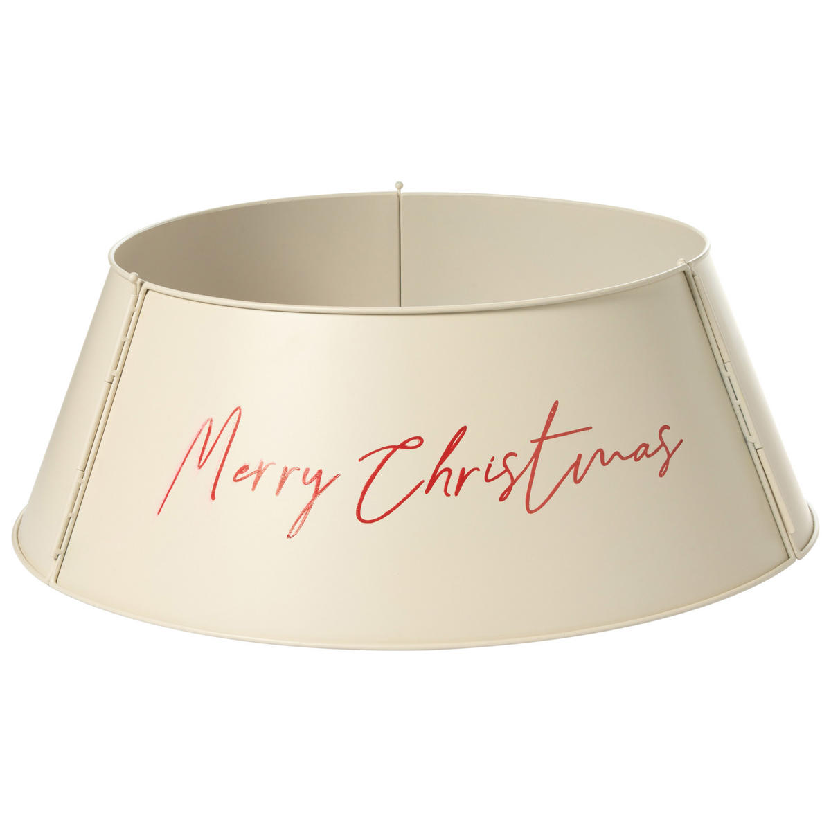 WEIHNACHTSBAUMKRAGEN 25 cm Beige Imatra - Beige, Metall (25cm) - Beliani