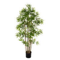 KUNSTBAUM Künstlicher Bambus - Lotta 200 cm - Grün, Kunststoff (200cm) - aplanta