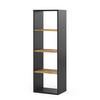BÜCHERREGAL Tomy Anthrazit/Goldkraft Eiche 40 x 120 cm ,4 Fächer - Honigeiche/Anthrazit, Holzwerkstoff (40/120/30cm) - Vicco