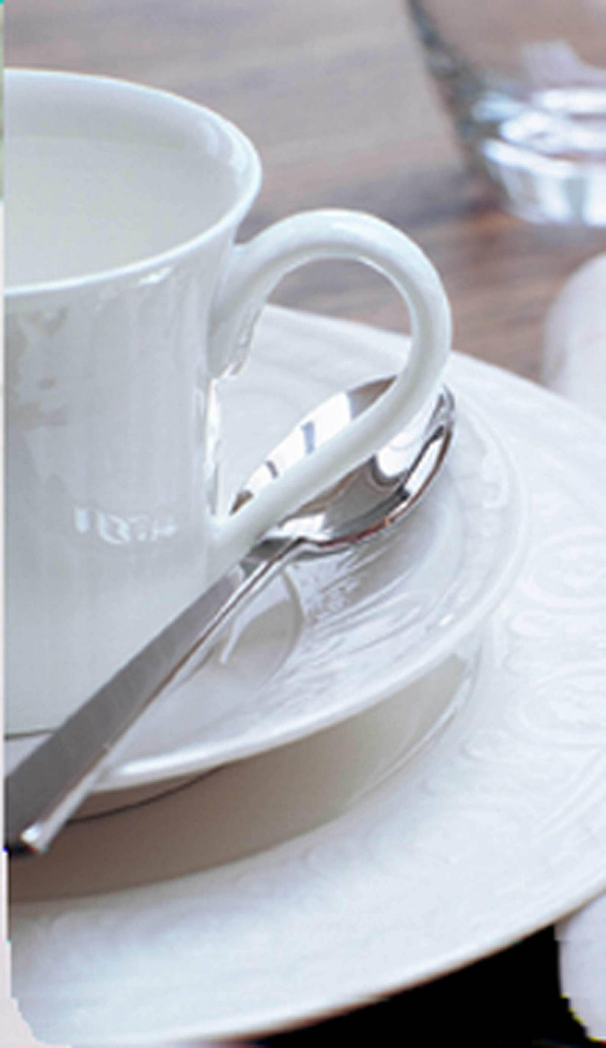 KAFFEETASSE MIT UNTERTASSE Cellini weiß 200 ml 2er Set - Weiß, Keramik (1/1/1cm) - Villeroy & Boch
