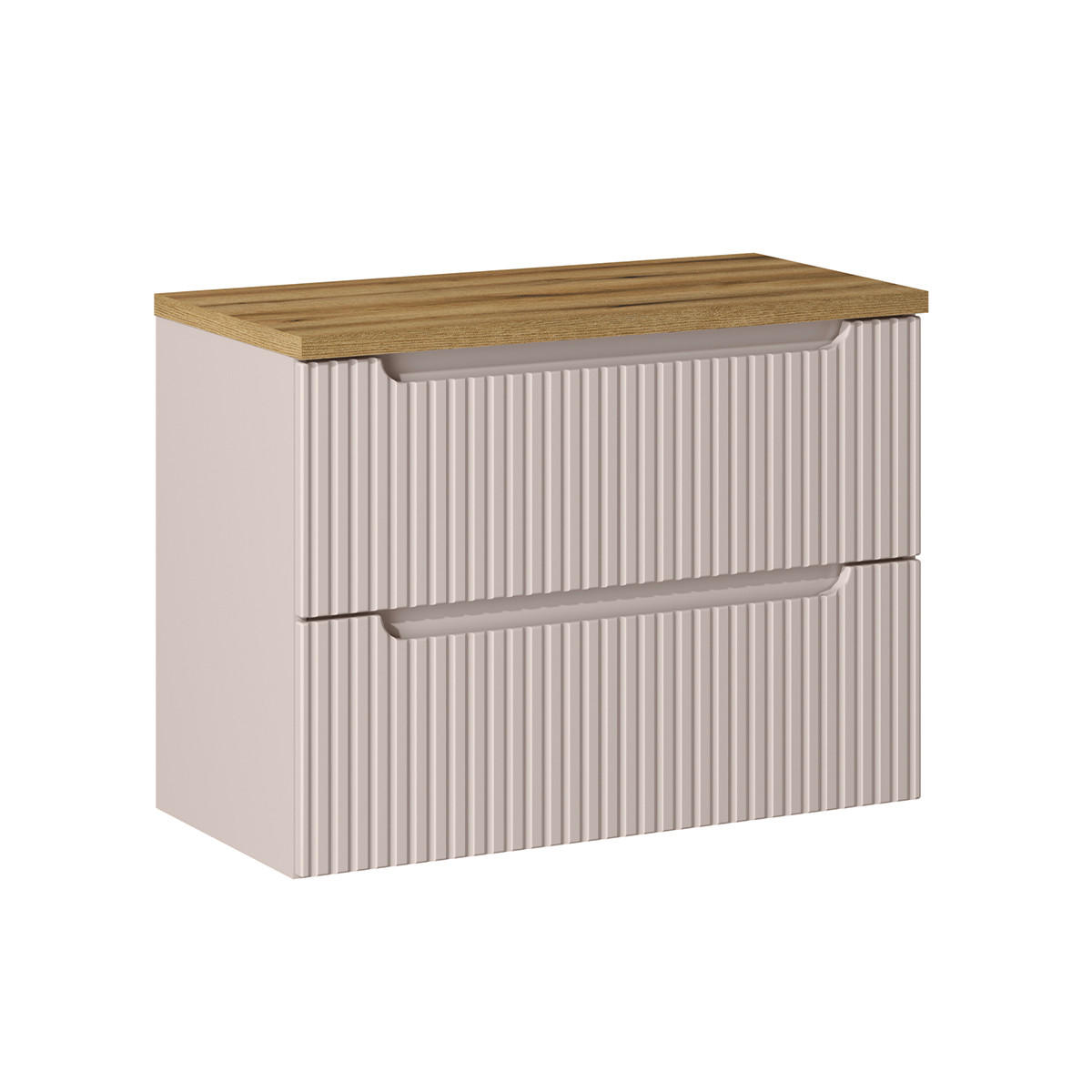 WASCHTISCHUNTERSCHRANK 80.4cm Riva Kaschmir - Beige, Holzwerkstoff (80.4/59/40cm) - Petits-meubles