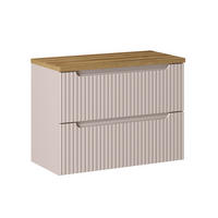 WASCHTISCHUNTERSCHRANK 80.4cm Riva Kaschmir - Beige, Holzwerkstoff (80.4/59/40cm) - Petits-meubles