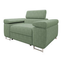 SESSEL Torezio Cord - Hellgrün, Holz/Textil (134/90/102cm) - MIRJAN24