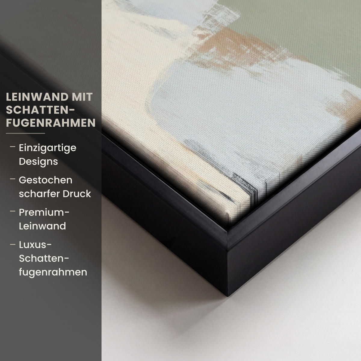 LEINWAND Bilder mit Rahmen - Farbe - Abstrakt - Farben - 30x40 - Currygelb, Textil (30/40cm) - MuchoWow