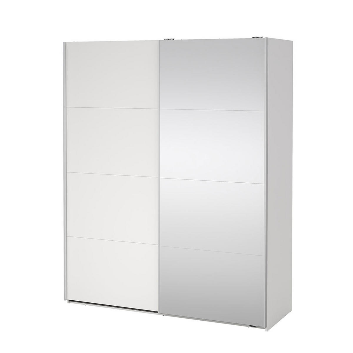 SCHIEBETÜRENSCHRANK, Bergamo, Weiß, Holzwerkstoff, 179 x 67 x 221 cm - Weiß, Holzwerkstoff (179/221/67cm) - ebuy24