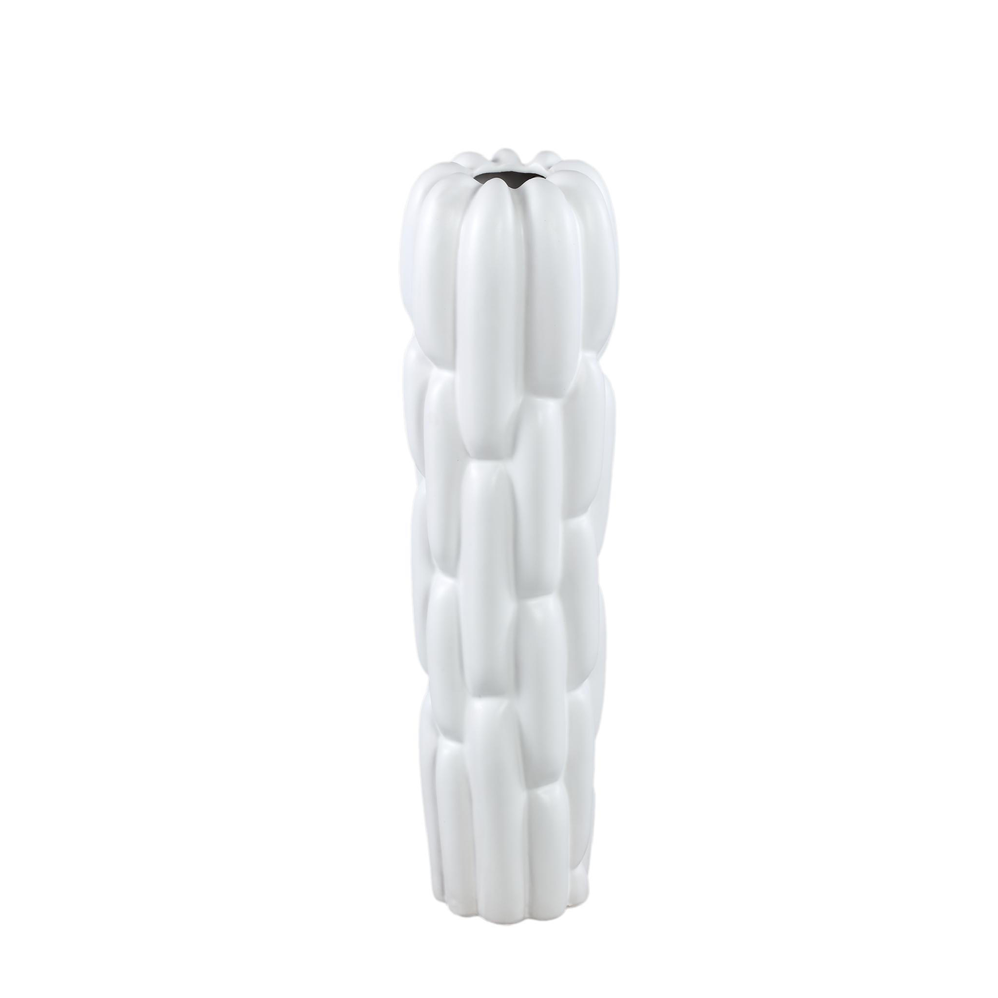 VASE Seanis Weiß 14/14/51cm - Weiß, Keramik (51cm) - PTMD Collection