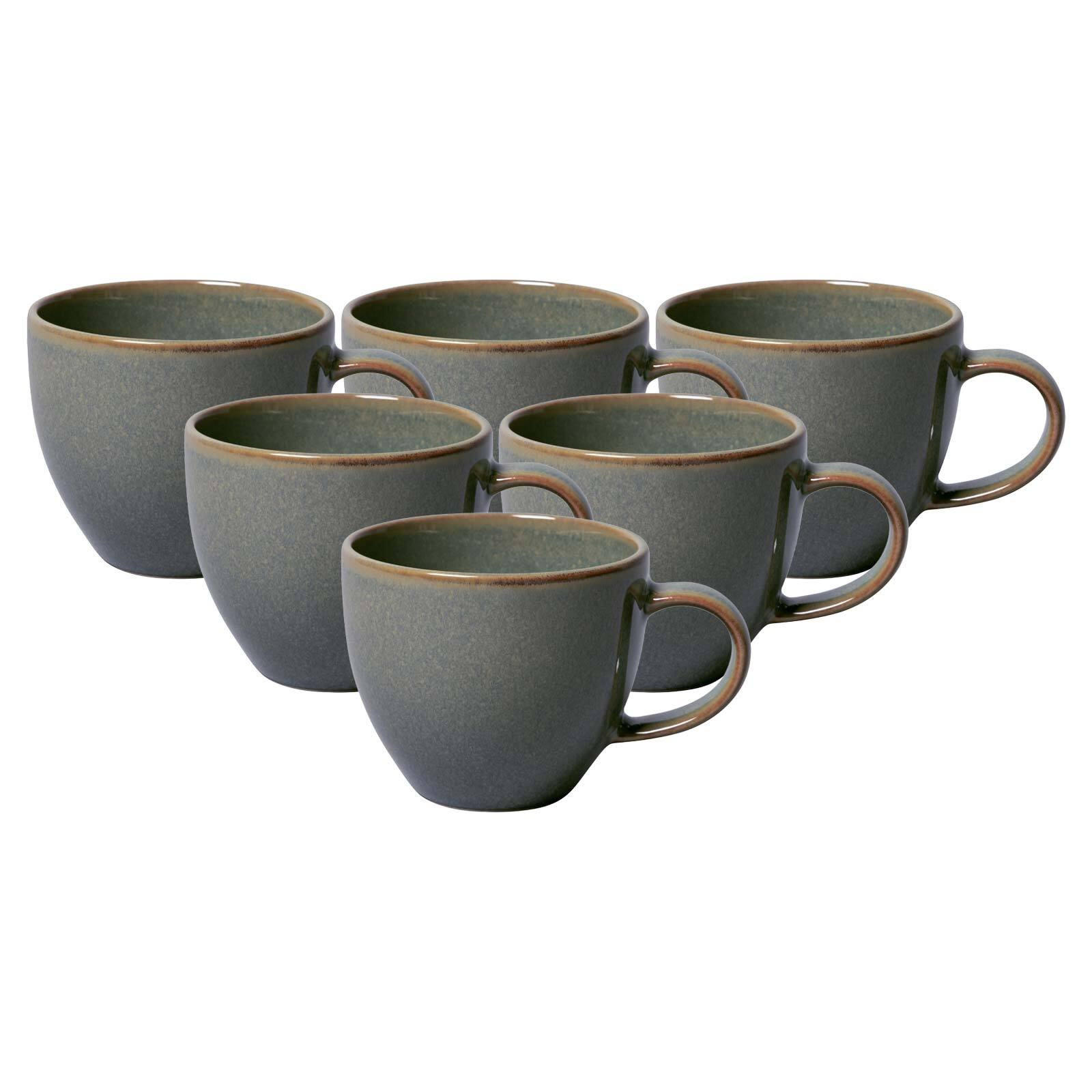ESPRESSOTASSEN Crafted Breeze blau-grau 60 ml 6er Set - Blaugrau, Keramik (0.06L) - like.Villeroy & Boch