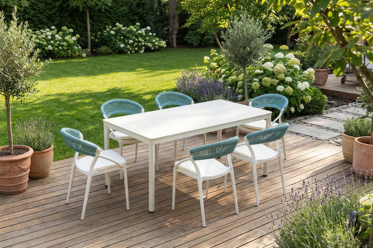 GARTENSTUHL KISO Hellblau Kunststoff Stapelbar - Hellblau, Kunststoff (54/79/58cm) - KAWOLA
