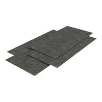 DUSCHRÜCKWAND-SET 4 TLG. Bladel - Dunkelgrau/Weiß, Kunststoff (60/120/0.3cm) - [neu.haus]