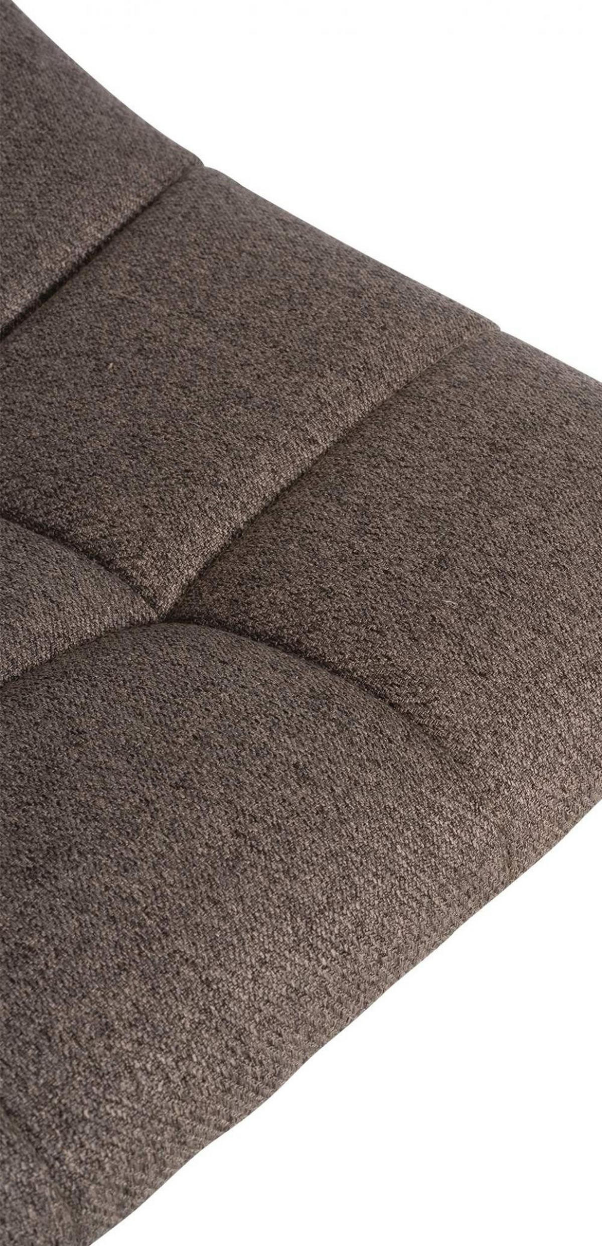 BARHOCKER Stoff taupe - Taupe/Schwarz, Textil/Metall (43/87/46.5cm) - CLP