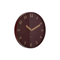 WANDUHR Amena Rot 40/4/40 cm - Rot, Kunststoff (4/40/40cm) - Karlsson