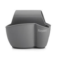 SPÜLENORGANIZER Grau 12/15/15.5 cm RA6185 - Grau, Kunststoff (15/15.5/12cm) - Rayen 