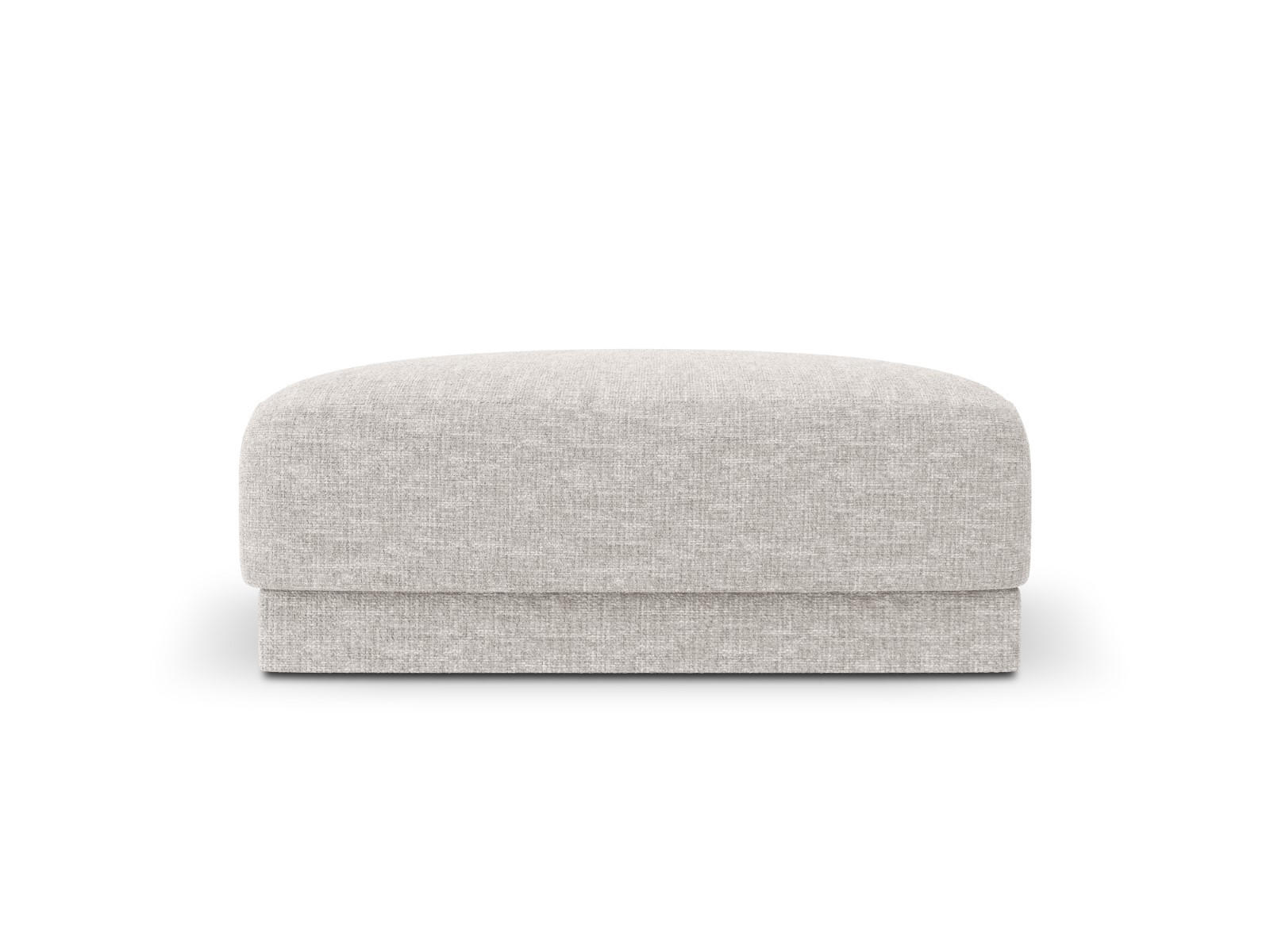 POUF Miley aus Chenille-Stoff hellgrau - Hellgrau, Textil (90/40/90cm) - Micadoni