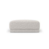 POUF Miley aus Chenille-Stoff hellgrau - Hellgrau, Textil (90/40/90cm) - Micadoni